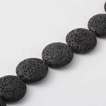 Natural Lava Rock Beads Strands G-L435-06-18-1