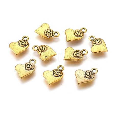 Tibetan Style Alloy Charms Pendants TIBEP-A124433-AG-LF-1