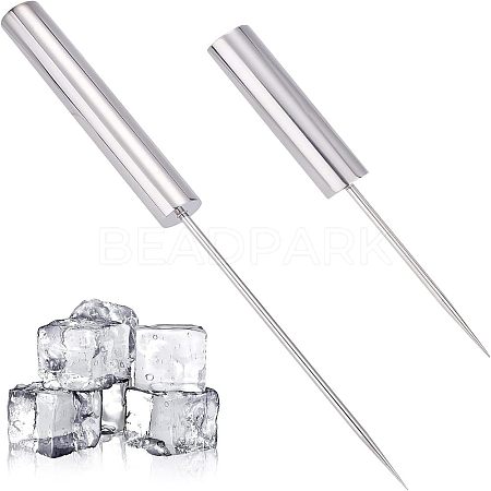 Unicraftale 2Pcs 2 Style 201 Stainless Steel Ice Pick TOOL-UN0001-14-1