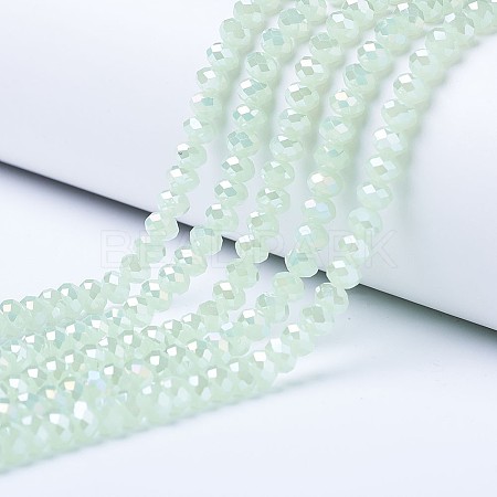 Electroplate Glass Beads Strands EGLA-A034-J4mm-B03-1