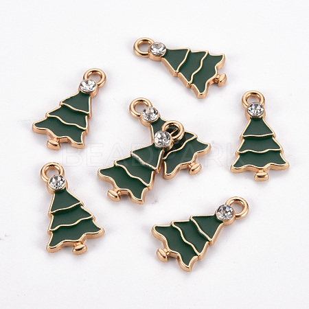 Eco-Friendly Alloy Enamel Pendants ENAM-T011-70-NR-1