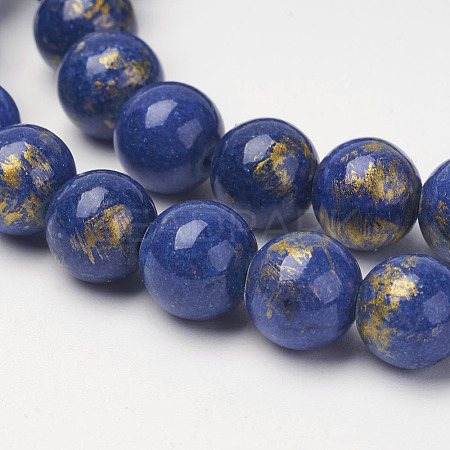 Natural Mashan Jade Beads Strands X-G-P232-01-G-10mm-1