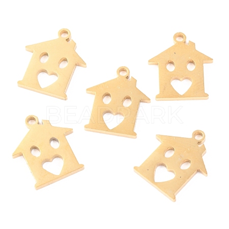 304 Stainless Steel Charms STAS-O142-29G-1