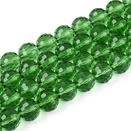 Transparent Glass Bead Strands GLAA-R095-10mm-30-1