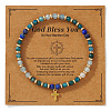 Vintage Brass Cross Charm Bracelets LS-GR0330-9-1
