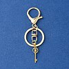304 Stainless Steel Initial Letter Key Charm Keychains KEYC-YW00004-23-2
