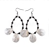 (Jewelry Parties Factory Sale)Spiral Shell Beads Dangle Earrings EJEW-JE02966-1
