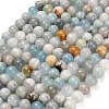 Natural Aquamarine Beads Strands G-F591-29B-10mm-01-2