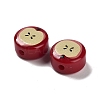 Printed Opaque Acrylic Beads OACR-V005-01-2