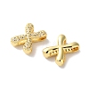 Rack Plating Brass Micro Pave Cubic Zirconia Slide Charms KK-C084-34G-X-2