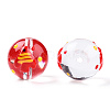 Transparent Handmade Lampwork Beads LAMP-T011-30B-1