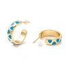 Real 18K Gold Plated Brass Stud Earrings for Women EJEW-I684-06G-RS-3