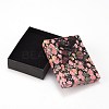 Flower Pattern Cardboard Jewelry Packaging Box X1-CBOX-L007-007A-2