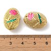 Rack Plating Brass Enamel Beads KK-P276-26C-01G-3