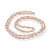 Electroplate Glass Beads Strands X-EGLA-L015-PL-A02-3