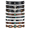 8Pcs 8 Styles Imitation Leather Adjustable Hat Bands FIND-ME0002-83-1