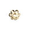 6-Petal Brass Bead Caps FIND-WH0110-144-2