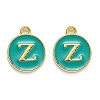 Golden Plated Alloy Enamel Charms ENAM-Q437-15Z-1