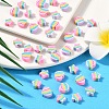 100Pcs 2 Styles Handmade Polymer Clay Beads CLAY-YW0001-97-3