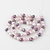 Natural Cultured Freshwater Pearl Beads Strands X-PEAR-Q007-21D-2