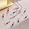 Knitting Theme Alloy Pendant Decorations HJEW-PH01541-5