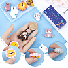 12Pcs 12 Style Food Grade Eco-Friendly Silicone Focal Beads SIL-SC0001-47-3