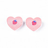 Transparent Printed Acrylic Beads MACR-S373-124-H10-3