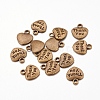 Tibetan Style Alloy Charms LS-TIBEP-A15913-AB-NR-1