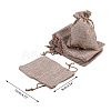  Burlap Packing Pouches Drawstring Bags ABAG-NB0001-09A-2