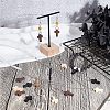 80Pcs 4 Colors Cross Wooden Pendants DIY-NB0007-52-6