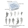 50Pcs 10 Styles Tibetan Style Alloy Pendants FIND-YW0003-39-4