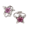 304 Stainless Steel Adjustable Open Cuff Statement Rings RJEW-C083-19P-03-4