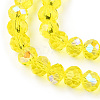 Electroplate Glass Beads Strands EGLA-A034-T2mm-L28-2