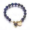 Natural Mixed Gemstone Beads Stretch Bracelets BJEW-MSMC002-31-2