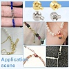 50Pcs Brass Crimp Beads KK-YW0003-69G-6