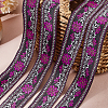 Ethnic Style Embroidery Polyester Ribbons OCOR-WH0070-10D-01-4
