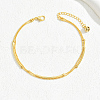 Gold Plated Brass Beads Anklets for Women YN6291-4-1