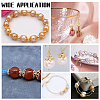 48Pcs 8 Styles Brass Bead Caps KK-PH0003-21G-3