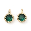Brass Pave Cubic Zirconia Pendants KK-H204-03KCG-06-1