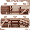 3-Tier Wood Jewelry Display Card Display Riser Stands ODIS-WH0086-104B-4