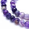 Natural Striped Agate/Banded Agate Beads G-J371-13-8mm-3