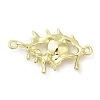 Alloy Jet Rhinestone Pendants PALLOY-P294-01G-02-2