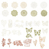 3 Sets 3 Styles Vintage Lace Cut Scrapbook Paper Pads DIY-GF0011-40-1