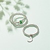 3Pcs 3 Style Natural White Jade & Synthetic Hematite Beaded Stretch Rings Set with Crescent Moon Charm RJEW-JR00469-02-2