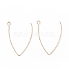 Ion Plating(IP) 316 Stainless Steel Earrings Finding STAS-B025-02G-1