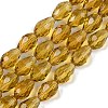 Transparent Glass Beads Strands EGLA-N013-T6mm-D08-1
