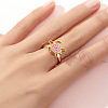Alloy Enamel Rotatable Cuff Open Rings FS-WGEC271-07-1