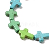 Synthetic Turquoise Dyed Beads Strands G-P507-06G-4