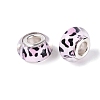 Opaque Resin European Beads RESI-N044-03S-02-3