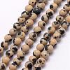 Natural Dalmatian Jasper Bead Strands G-K146-28-3mm-1